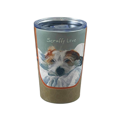 Dog Travel Tumbler Mug - Wirehair Jack Russell
