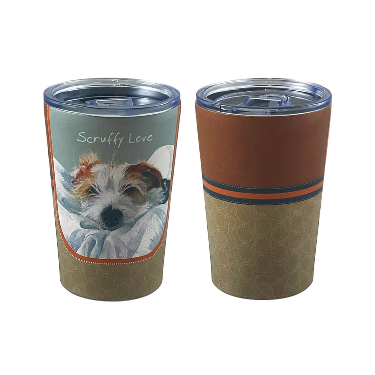 Dog Travel Tumbler Mug - Wirehair Jack Russell