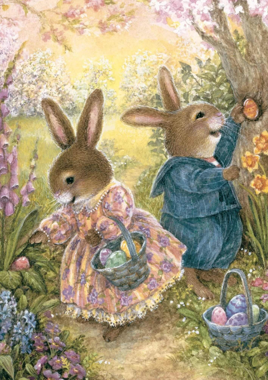 Egg Hunt Easter Greeting Card