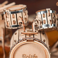 Drum Kit Wooden Model Kit