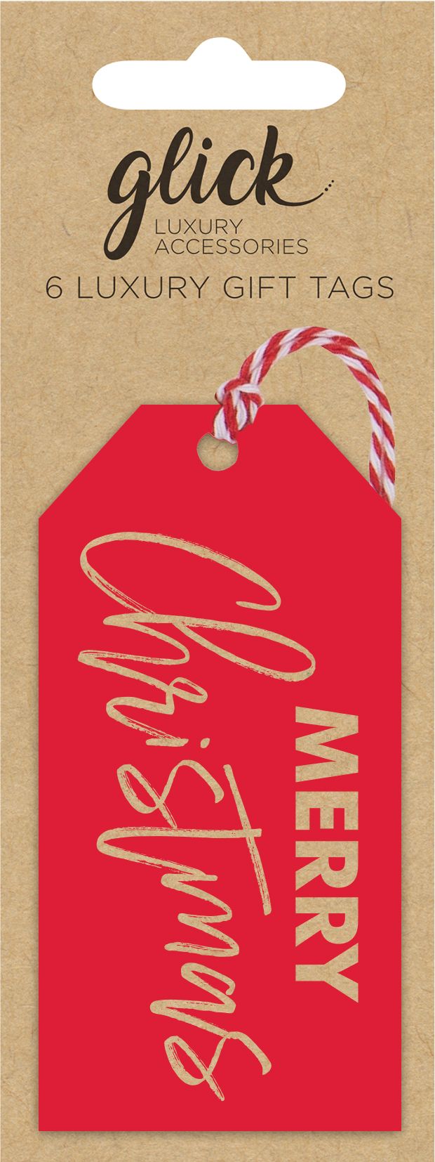 18 Christmas Red Xmas Gift Tags