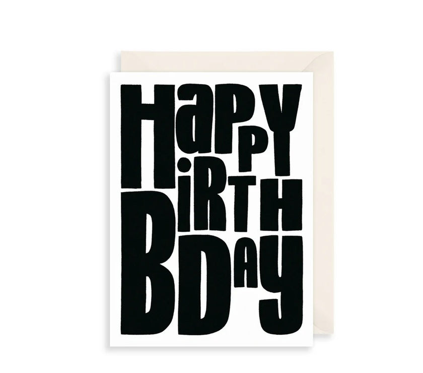 Happy Birthday Text Card