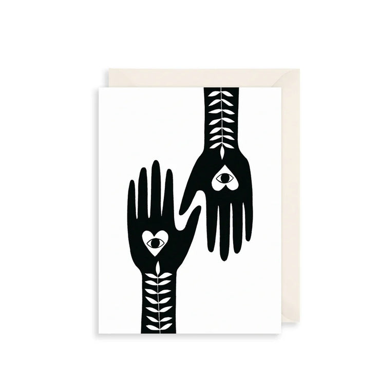Heart Palms Birthday Card