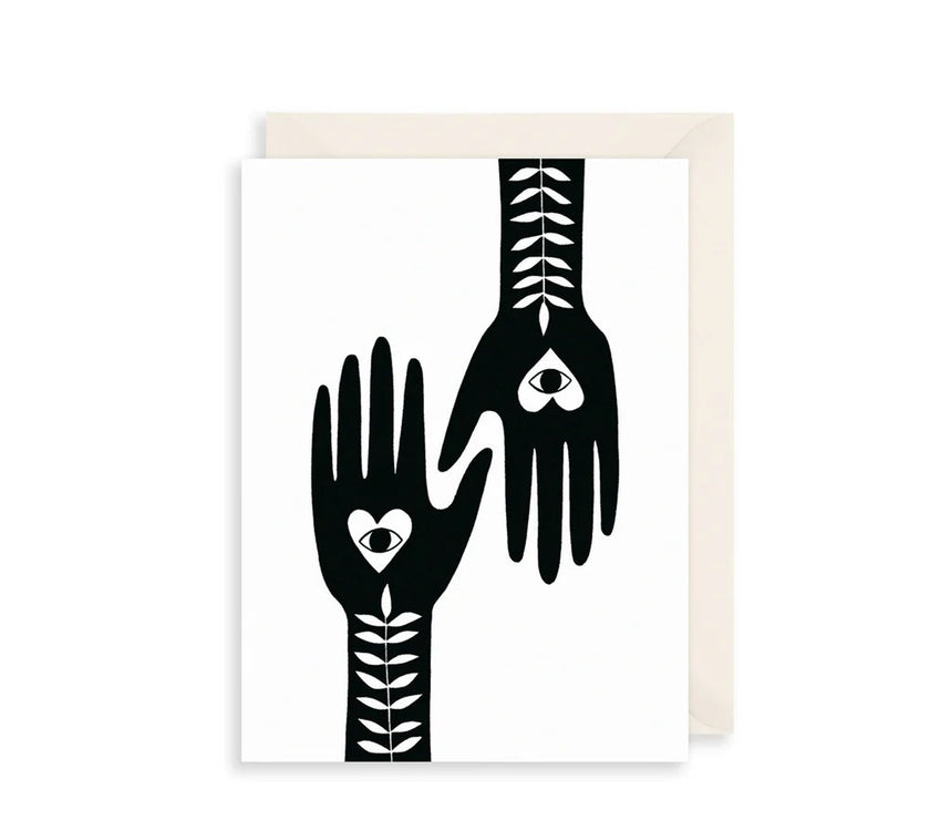 Heart Palms Birthday Card