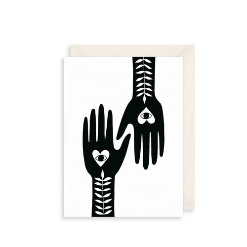 Heart Palms Birthday Card