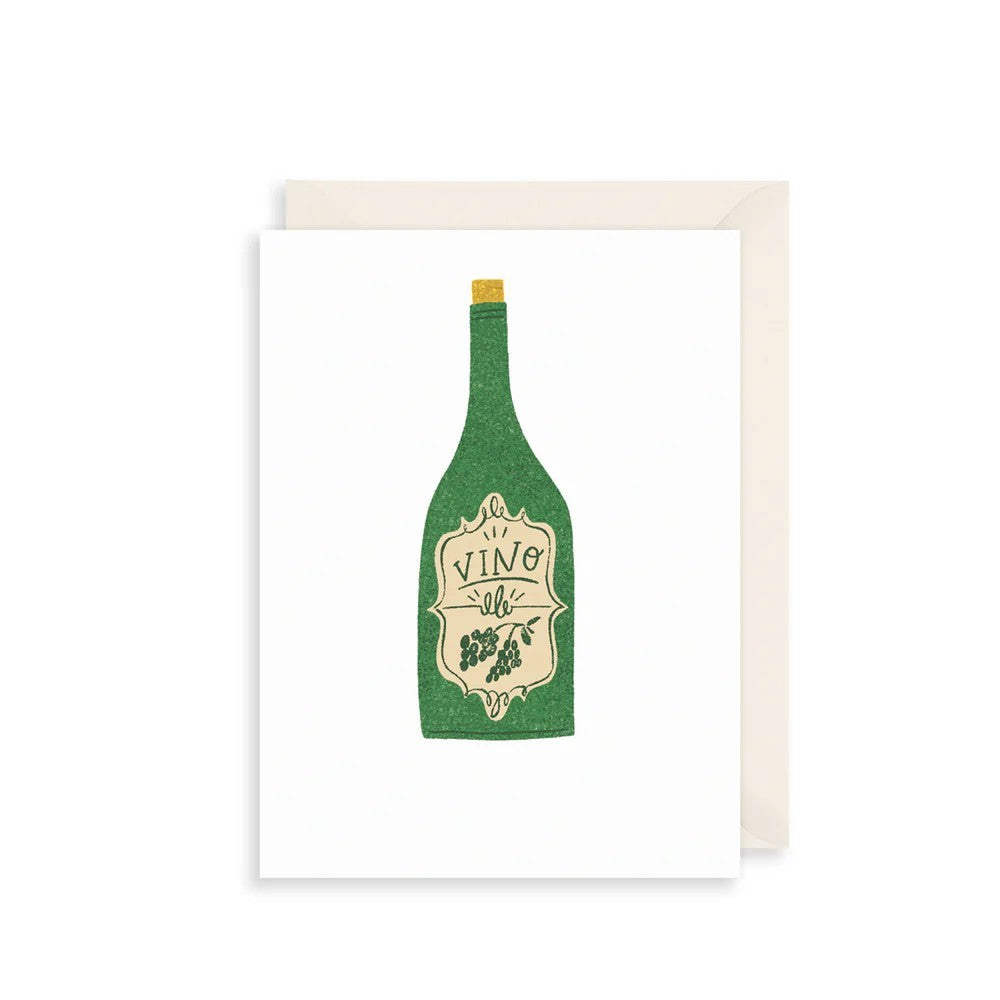 Wine Bottle Birthday Card