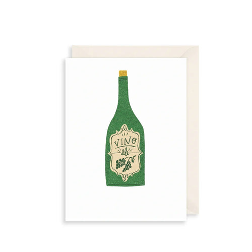 Wine Bottle Birthday Card