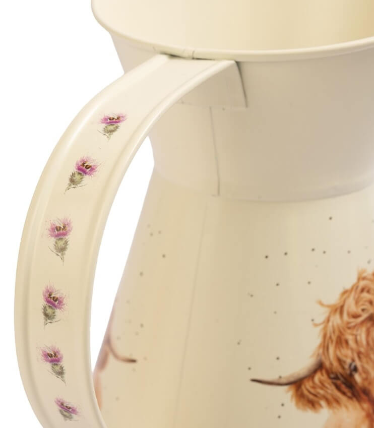 Highland Cow Flower Jug