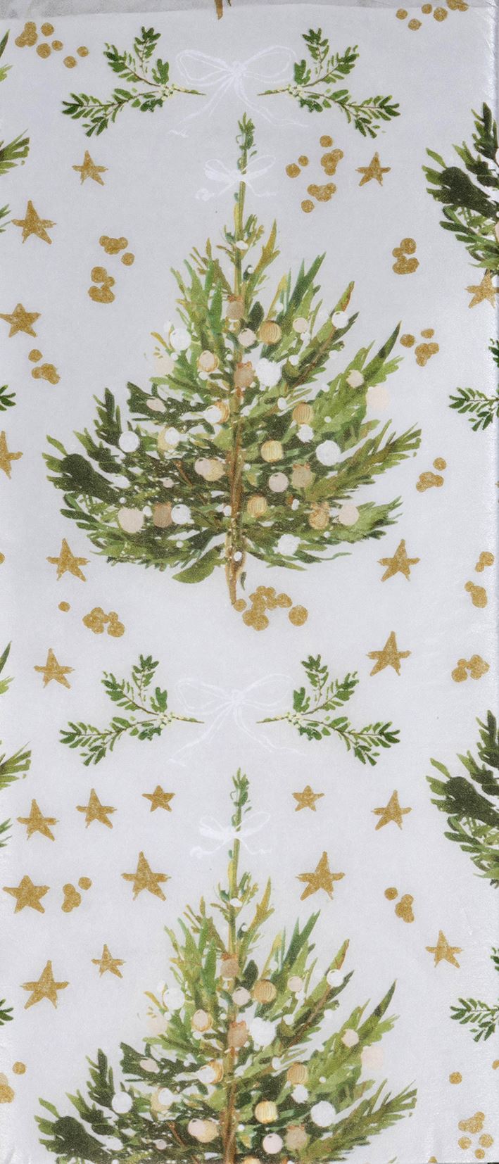 Christmas Spruce Silver Xmas Tissue Paper