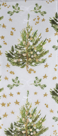 Christmas Spruce Silver Xmas Tissue Paper