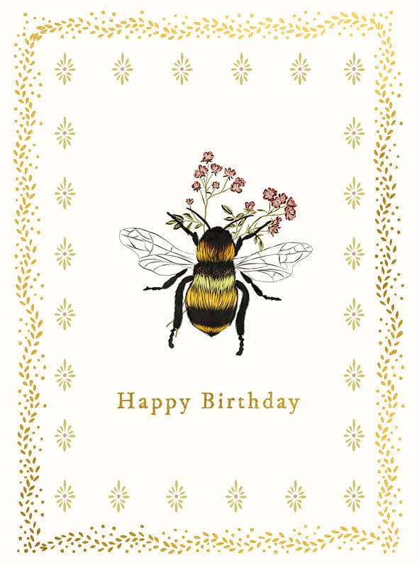 Ivy Bee Birthday Card