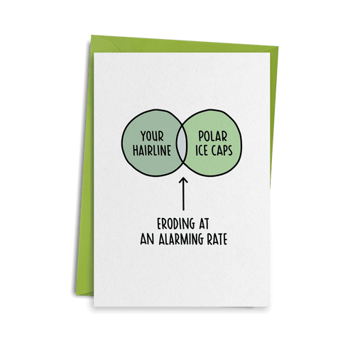 Hairline Birthday Card