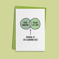 Hairline Birthday Card