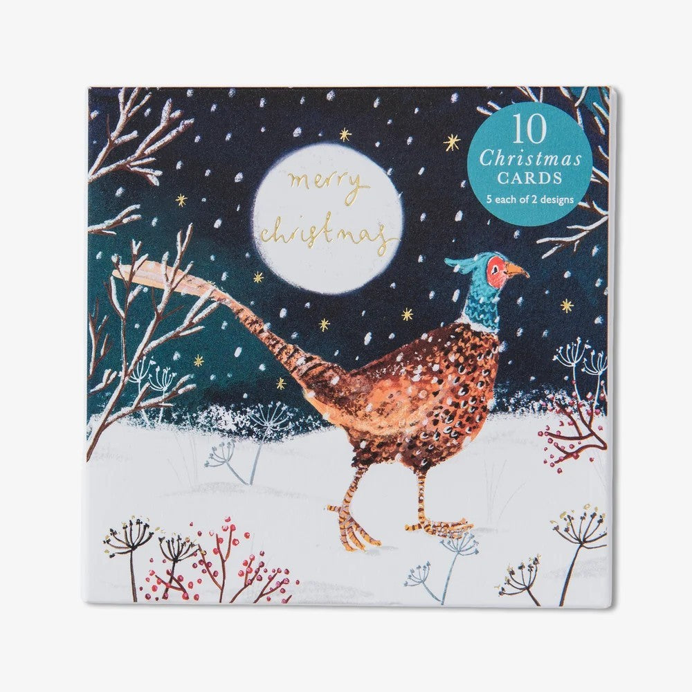 Louise Mulgrew Hare and Pheasant Wallet Christmas Cards