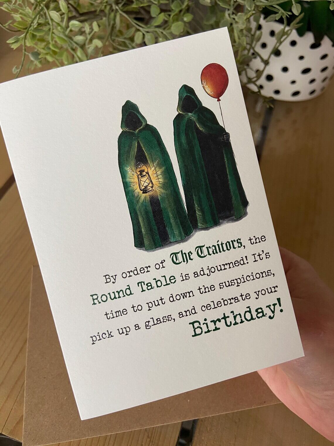 The Traitors Birthday Card