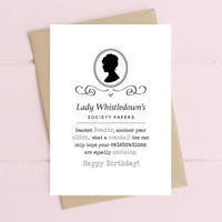 Bridgerton Birthday Card