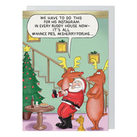 Hashtag Funny Christmas Card
