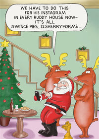 Hashtag Funny Christmas Card
