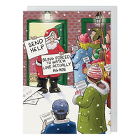 Send Help Funny Christmas Card