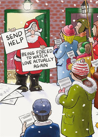 Send Help Funny Christmas Card