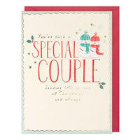 Special Couple Snowman Christmas Card