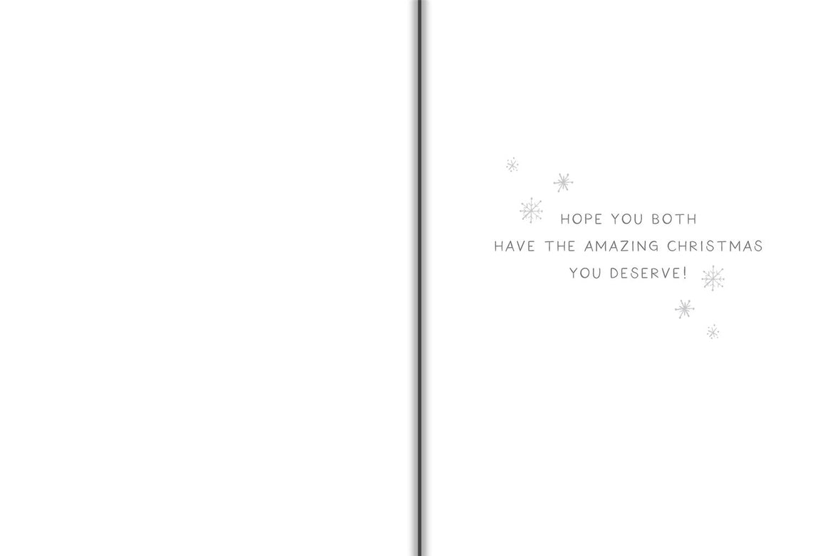 Special Couple Snowman Christmas Card