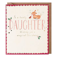 Daughter Deer Christmas Card