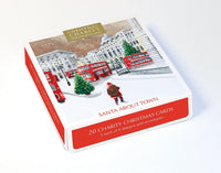 Santa About Town Box Christmas Cards