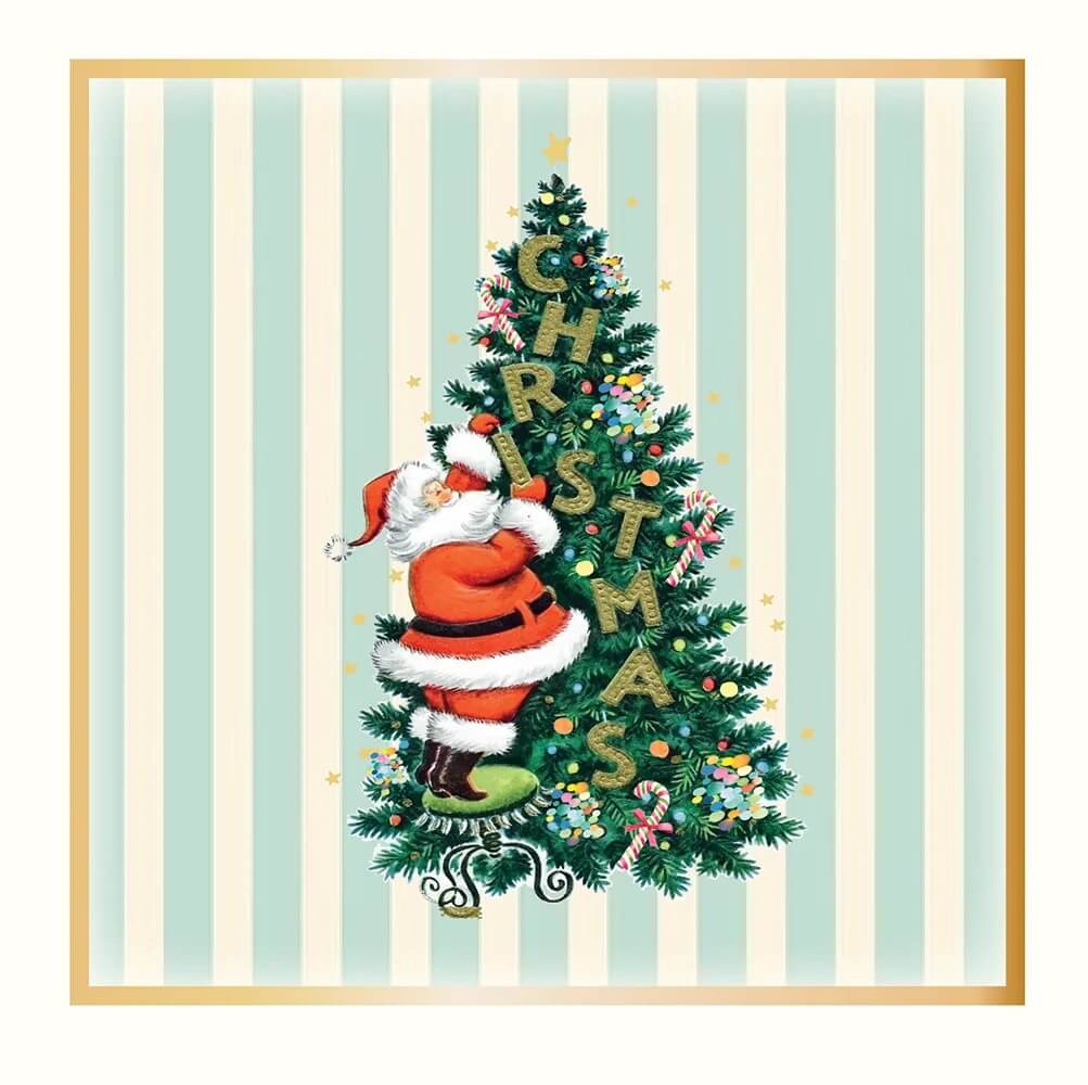 Santa Tree Christmas Boxed Cards