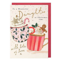 Daughter Hot Chocolate Christmas Card