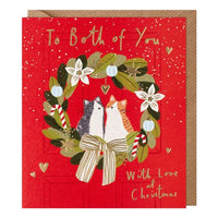 Both of You Cats Christmas Card