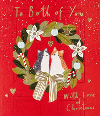Both of You Cats Christmas Card