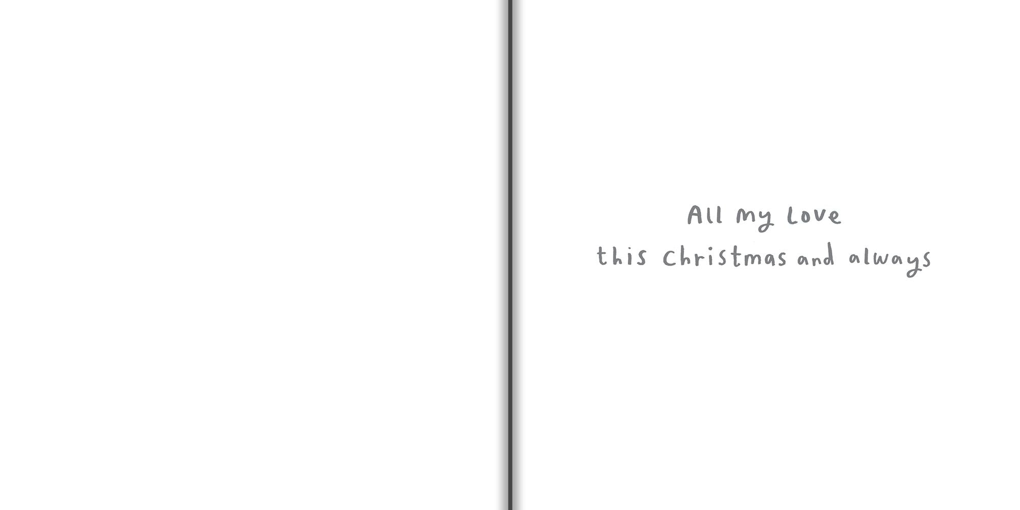 Husband Penguins Christmas Card