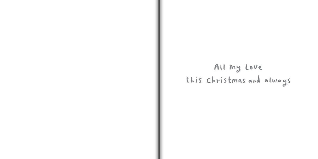 Husband Penguins Christmas Card