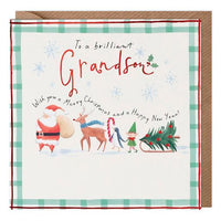Grandson Santa Christmas Card