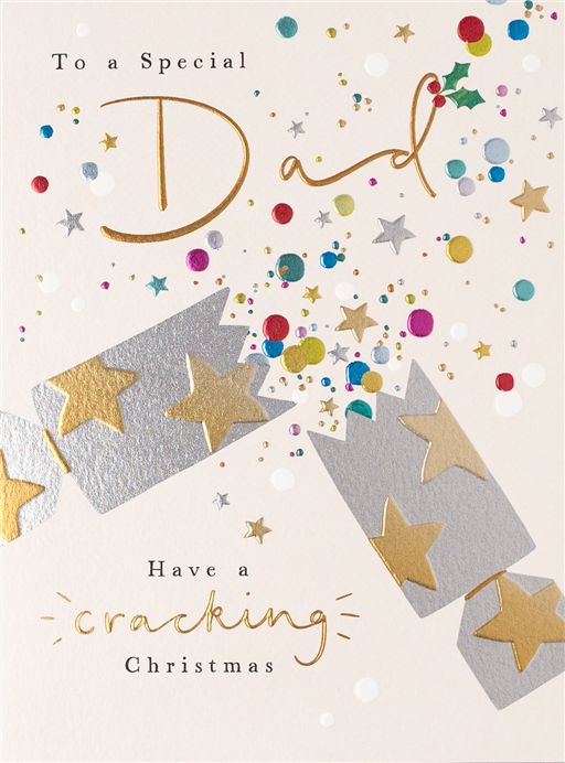 Dad Cracker Christmas Card