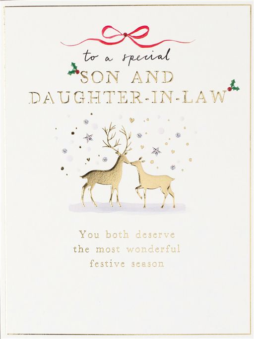 Son & Daughter-in-Law Christmas Card
