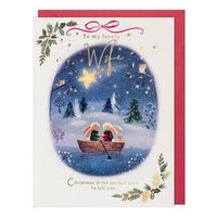 Wife Bunny Christmas Card