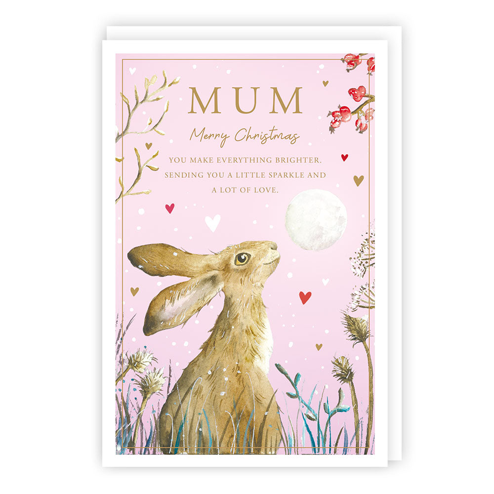 Mum Hare Christmas Card