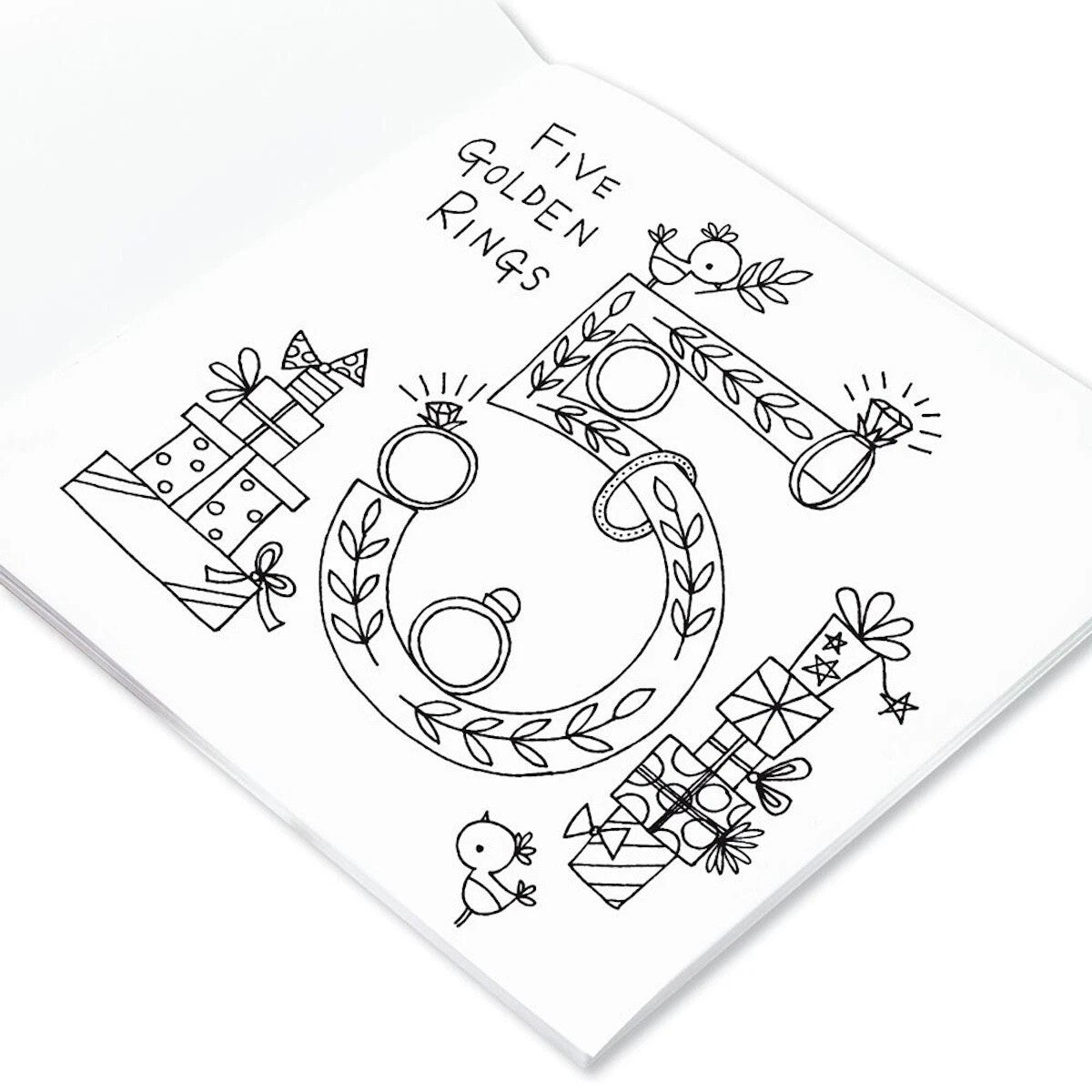 Christmas Twelve Days Colouring Book