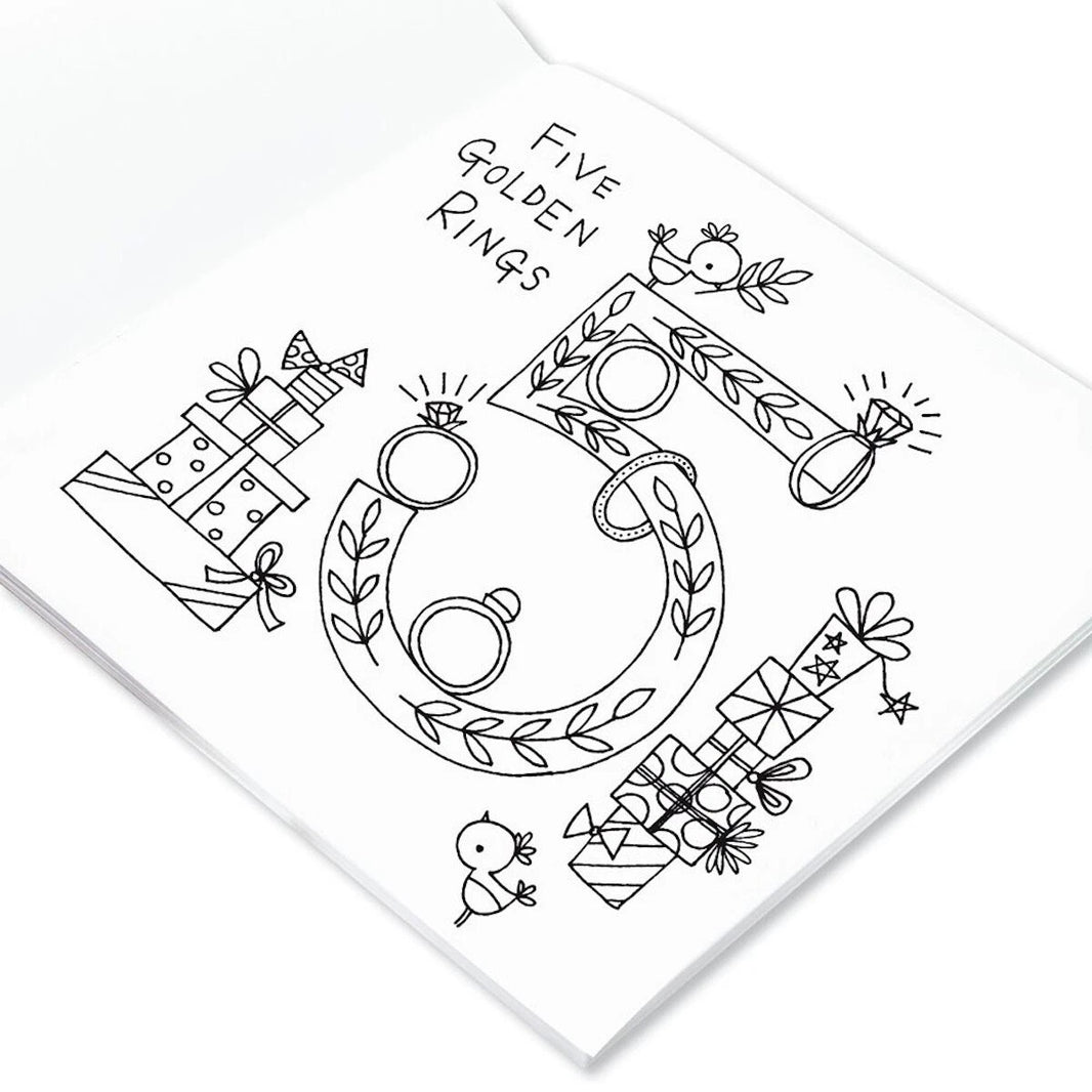 Christmas Twelve Days Colouring Book
