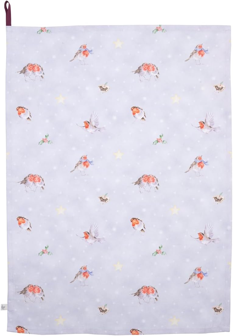 Christmas Seasons Tweetings Tea Towel