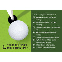 500 Excuses Golf Book