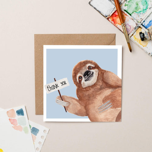 Thank You Sloth Card