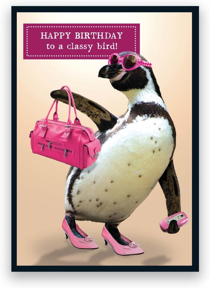 Classy Bird Birthday Card