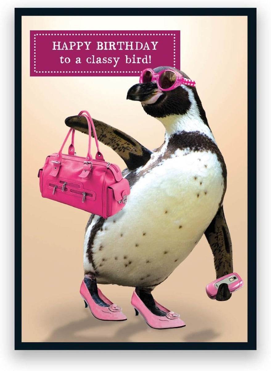 Classy Bird Birthday Card - House of Cards