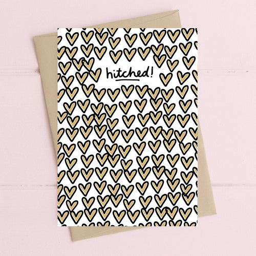 Hitched Wedding Card