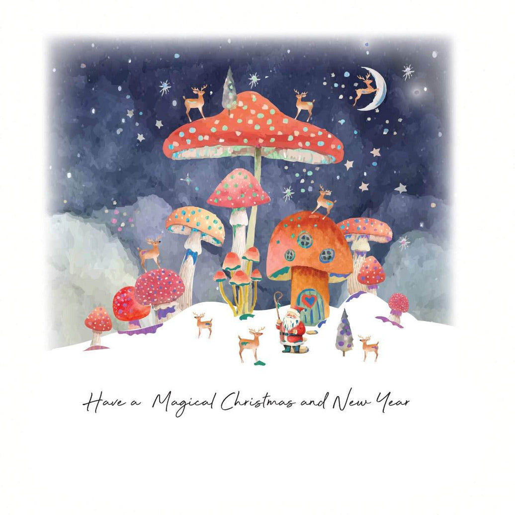 Mushroom Christmas Boxed Cards - House of Cards