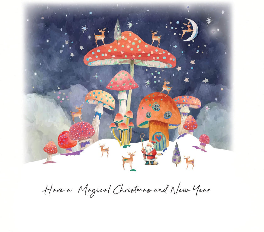 Mushroom Christmas Boxed Cards