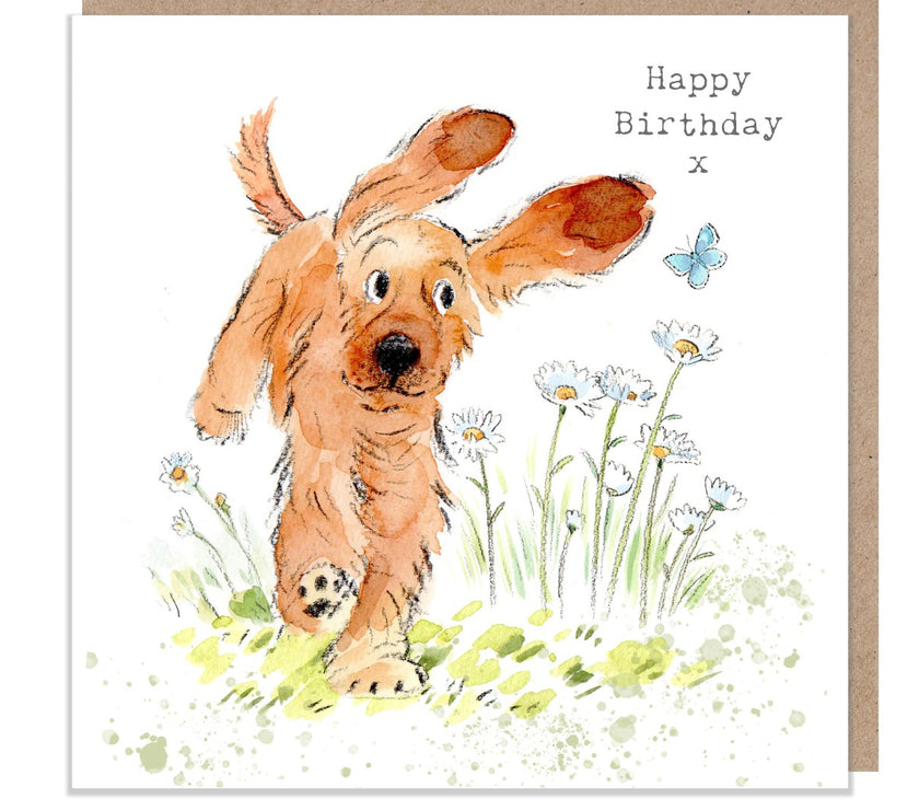 Cocker Spaniel Dog Birthday Card